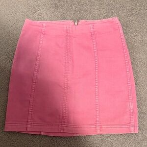 Free People Vibrant Pink Mini Skirt